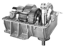 Open View of Industrial Gearbox